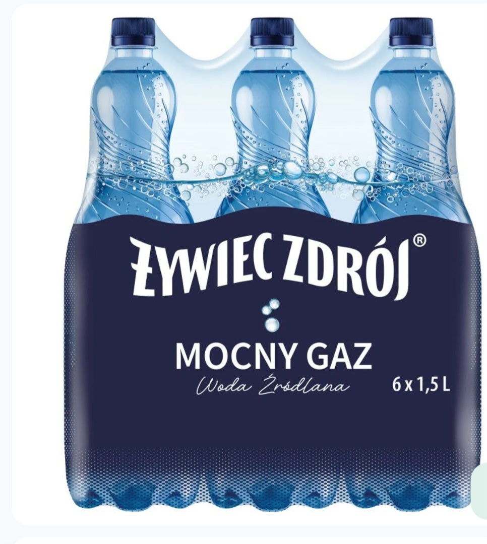 Woda Żywiec Mocny Gaz 1,5L — 6-pak (zgrzewka)