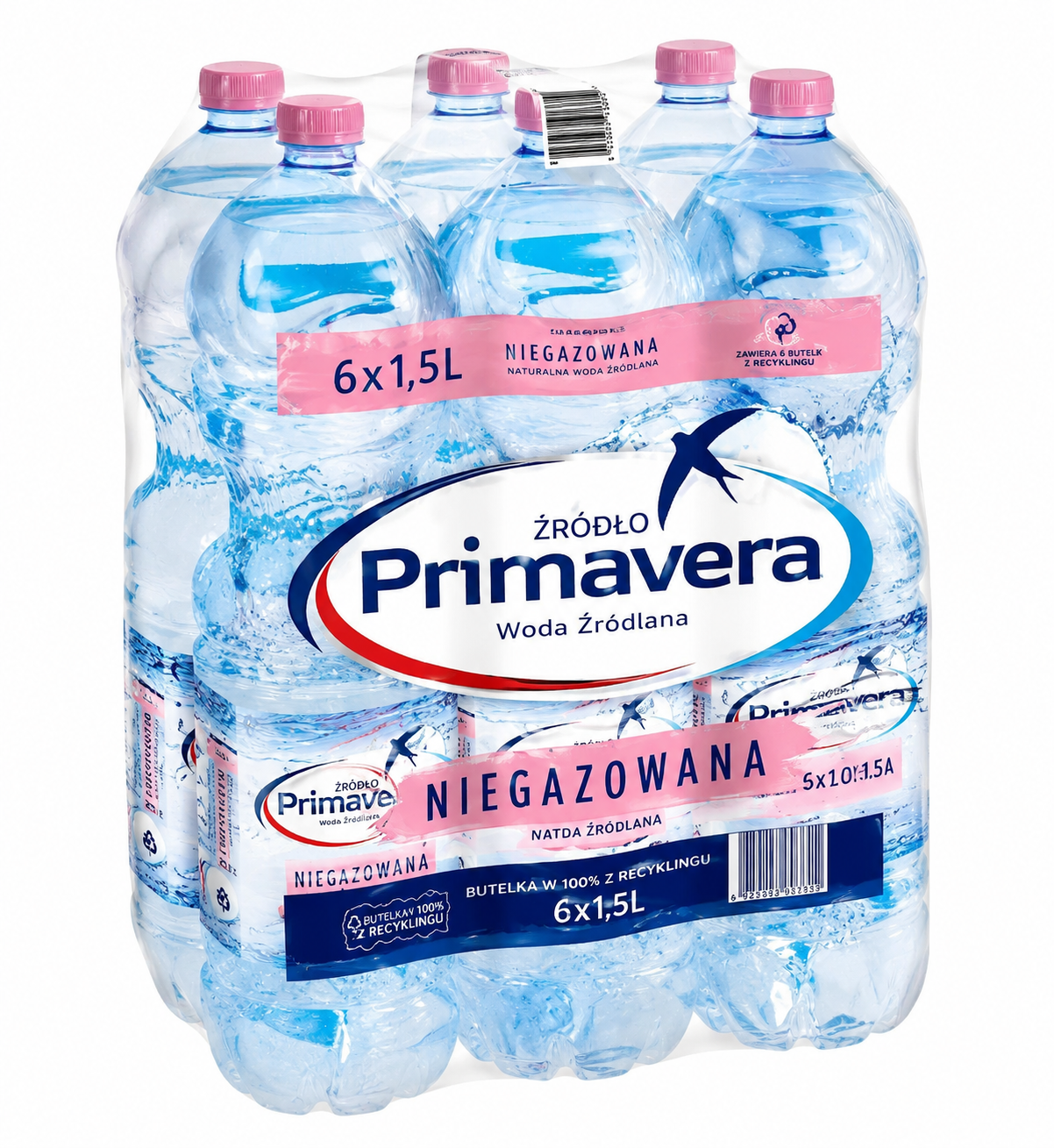 Primavera Niegazowana 1,5L — zgrzewka 6 szt.