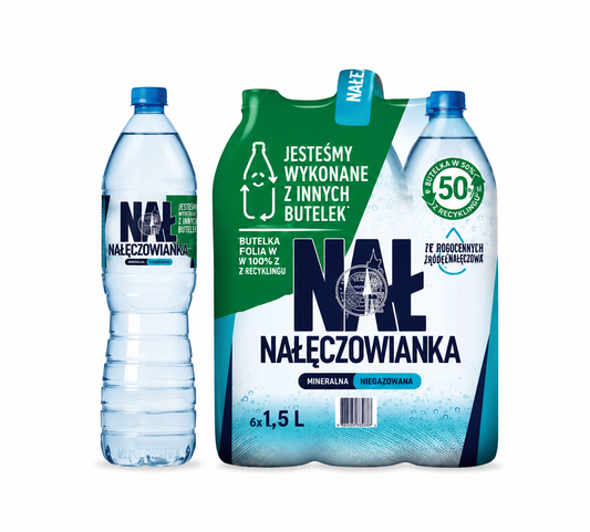 Nałęczowianka Niegazowana 1,5L — zgrzewka 6 szt.