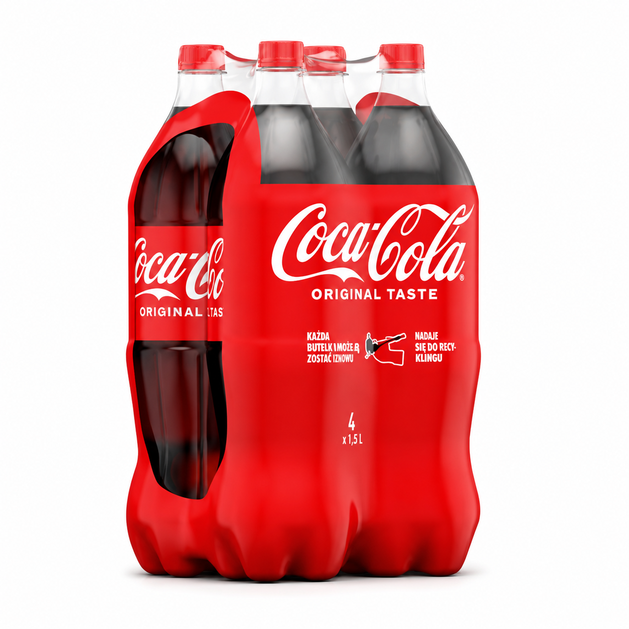 Coca-Cola 1,5L PET — zgrzewka 4 szt.