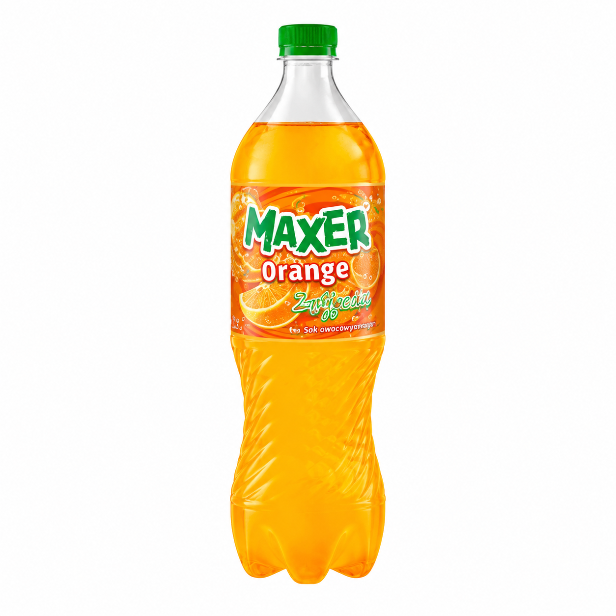 Zbyszko Maxer Orange Napój Gazowany 20% soku 2L