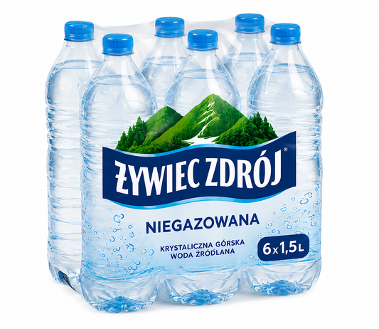 Woda Żywiec Niegazowana 1,5L — 6-pak (zgrzewka)