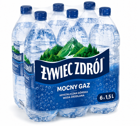 Woda Żywiec Mocny Gaz 1,5L — 6-pak (zgrzewka)