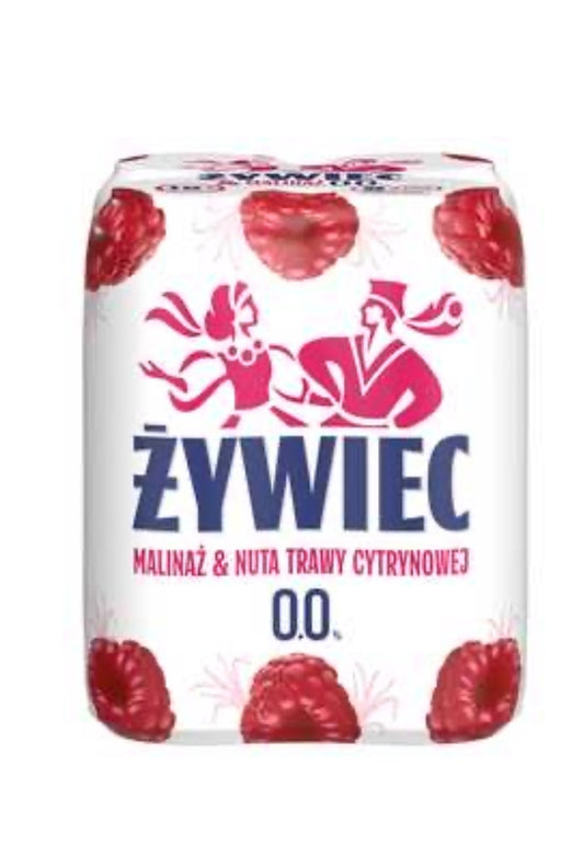 Piwo Żywiec 0% Malina 4×0,5 l puszka