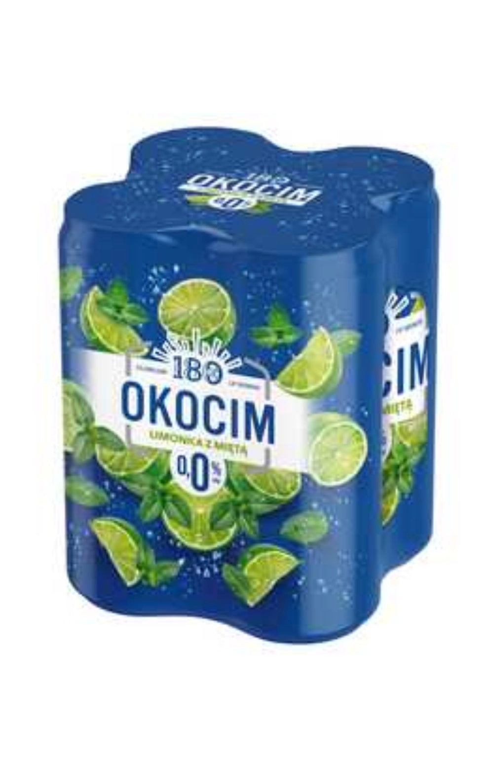 Piwo Okocim 0% Limonka z Miętą 4×0,5 l puszka