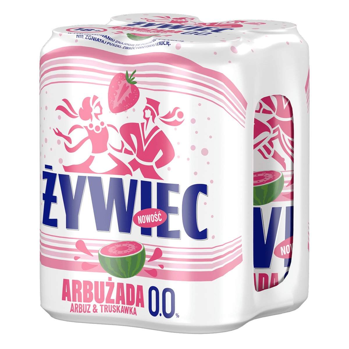 Piwo Żywiec 0% Pomarańcza-Arbuz 4×0,5 l puszka