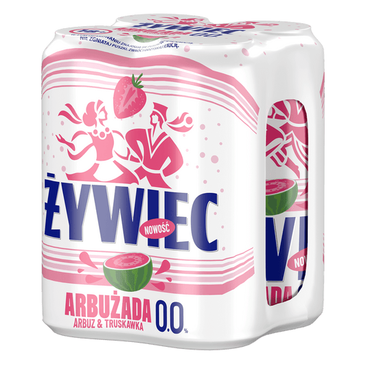 Piwo Żywiec 0% Pomarańcza-Arbuz 4×0,5 l puszka