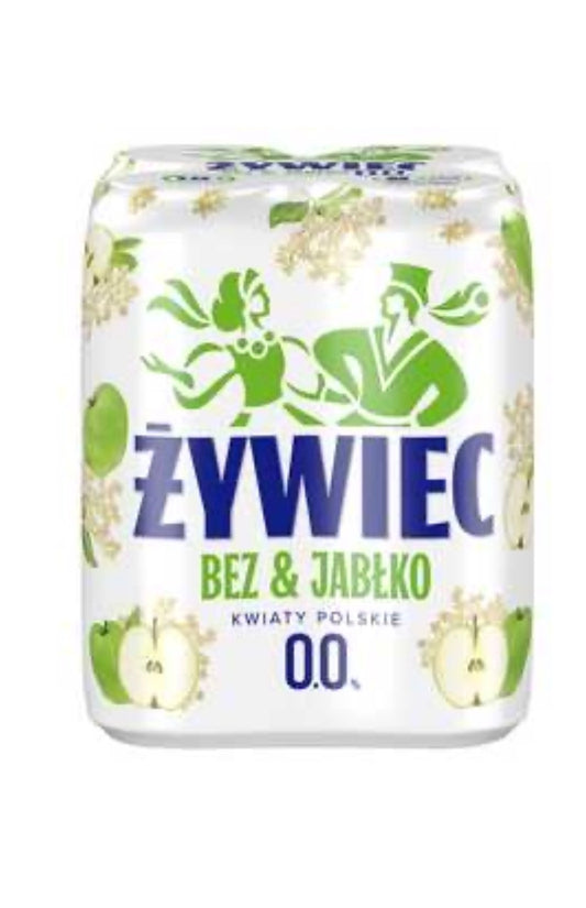 Piwo Żywiec 0% Bez & Jabłko 4×0,5 l puszka