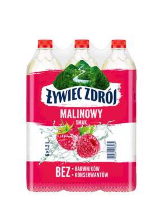 Żywiec Zdrój z Nutą Maliny 20% soku 1,2 l PET
